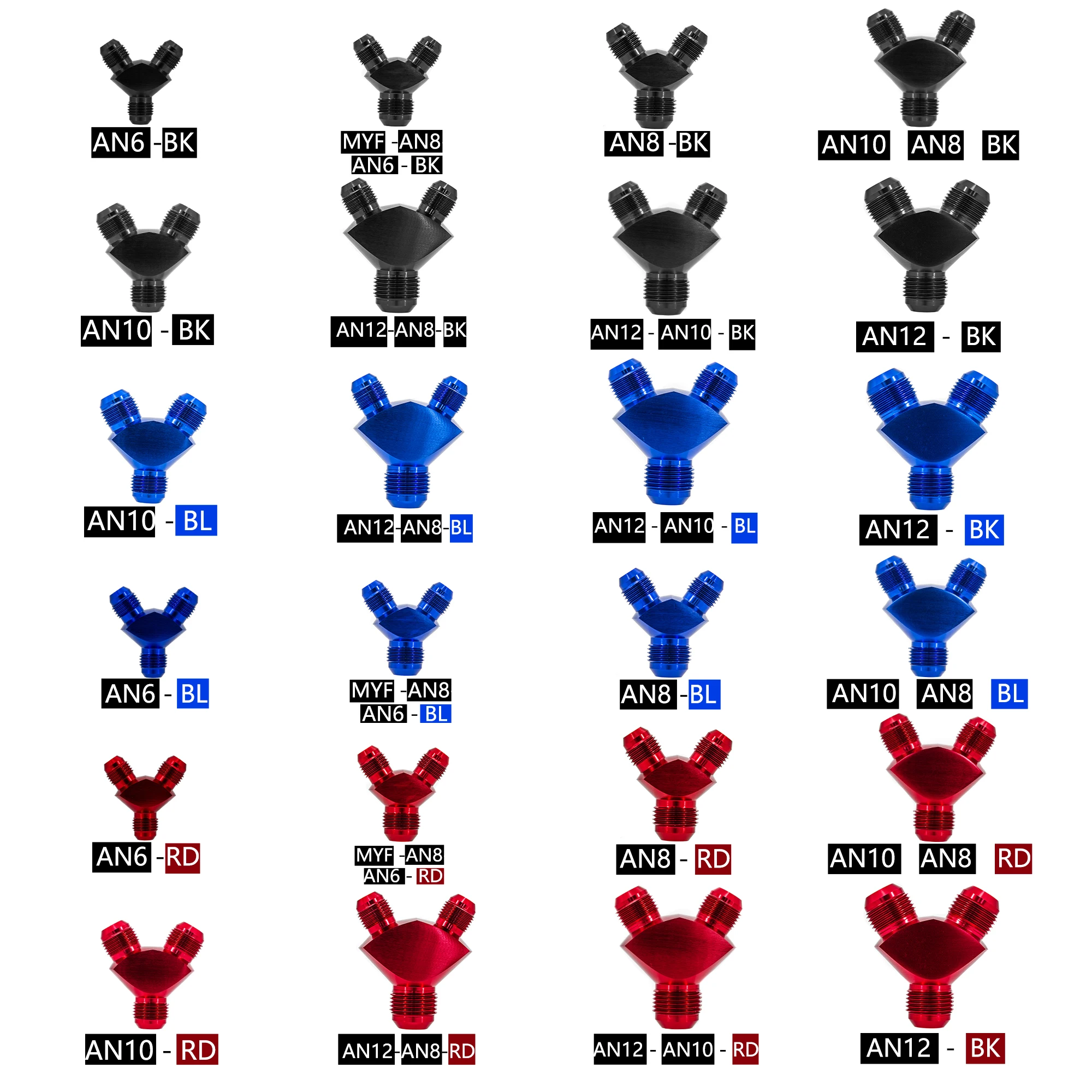 Универсальный AN6 AN8 AN10 AN12 Алюминиевый Y-образный блок Адаптер Фитинги Адаптер Y-типа Масляная труба Красный ЧЕРНЫЙ СИНИЙ 
Универсальный AN6 AN8 AN10 AN12 Алюминиевый Y-образный блок Адаптер Фитинги Адаптер Y-типа Масляная труба Красный ЧЕРНЫЙ СИНИЙ
