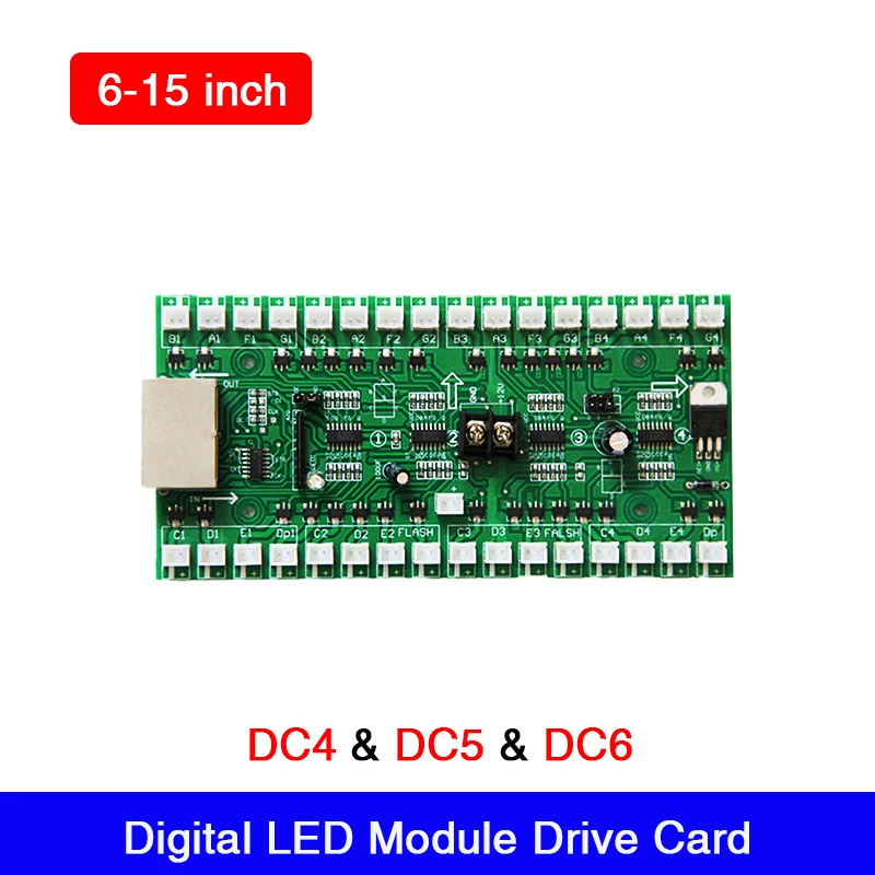 LED Display Drive Card Connect Use for 6" inch to 15" inch LED Digital Number, LED Module
LED Display Drive Card Connect Use for 6" inch to 15" inch LED Digital Number, LED Module