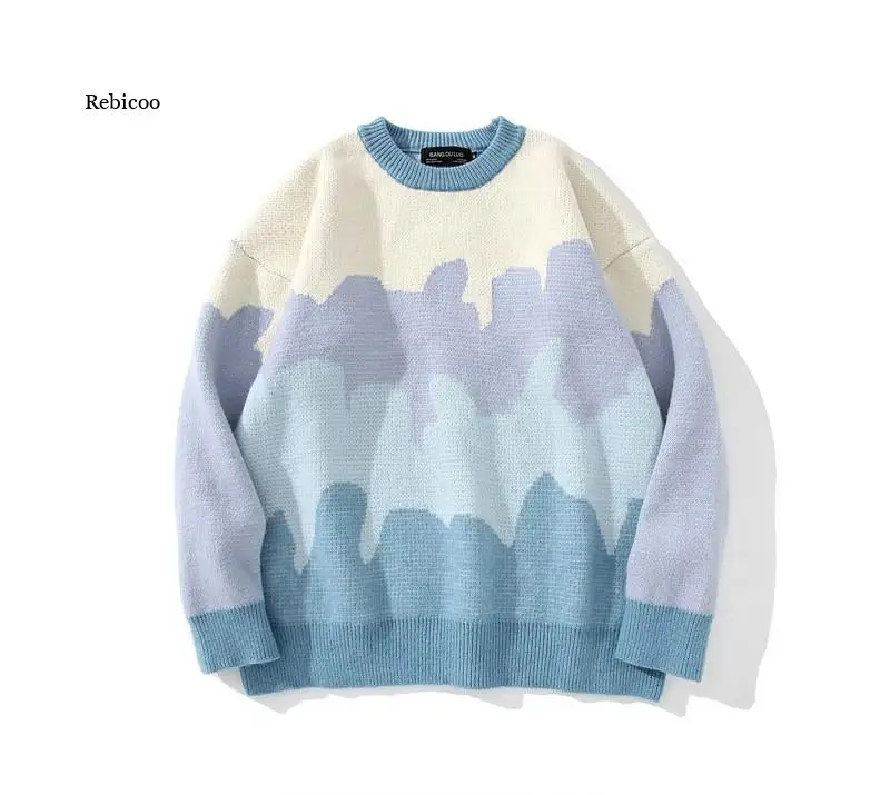 Sweater Men Harajuku Hip Hop Streetwear Pullover Rainbow Spring and Autumn Oversize Fashion Casual Couple Male Sweaters
Sweater Men Harajuku Hip Hop Streetwear Pullover Rainbow Spring and Autumn Oversize Fashion Casual Couple Male Sweaters
