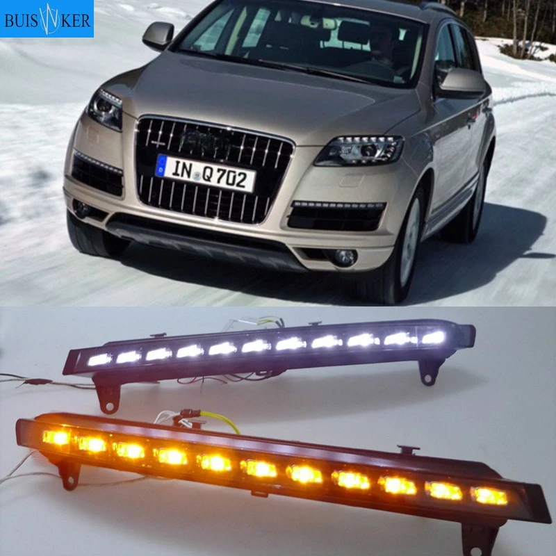 1 Set DRL For Audi Q7 2006 2007 2008 2009 Daylight Car LED DRL Daytime Running Lights Fog head Lamp cover
1 Set DRL For Audi Q7 2006 2007 2008 2009 Daylight Car LED DRL Daytime Running Lights Fog head Lamp cover