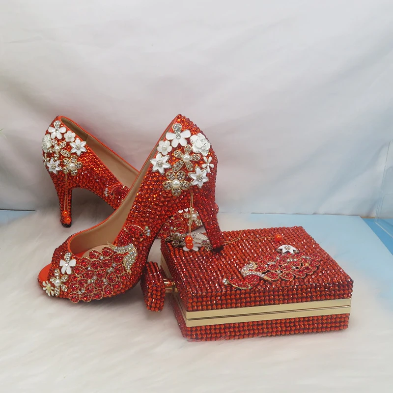 2021 Open Toe Orange crystal Peacock eacock Party Dress Wedding shoes Bride woman High heel platform shoes Ladies Female Pumps
2021 Open Toe Orange crystal Peacock eacock Party Dress Wedding shoes Bride woman High heel platform shoes Ladies Female Pumps
