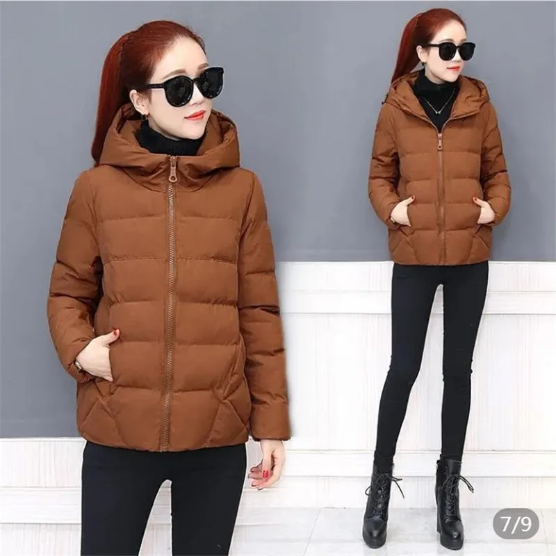 Women Winter Autumn Jacket Cotton Padded Hooded Loose Female Thick Coat Short Solid Casual Women Parkas A640
Women Winter Autumn Jacket Cotton Padded Hooded Loose Female Thick Coat Short Solid Casual Women Parkas A640