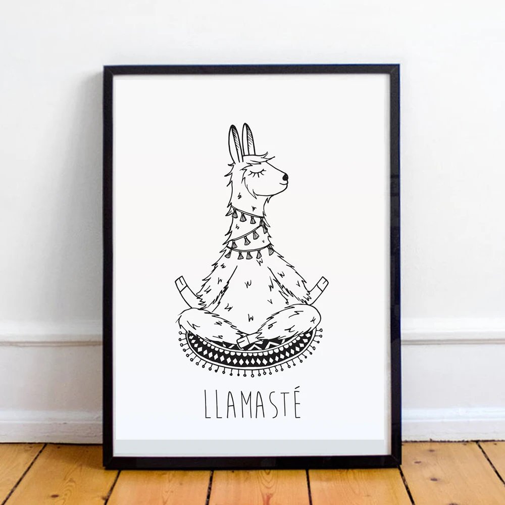 Funny Canvas Prints And Posters Llamaste Quote Alpaca Yoga Bathroom Art for Men Painting Wall Picture Bathroom Home Decoration
Funny Canvas Prints And Posters Llamaste Quote Alpaca Yoga Bathroom Art for Men Painting Wall Picture Bathroom Home Decoration
