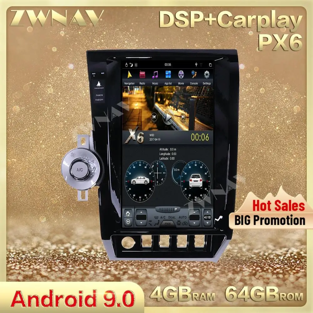 Tesa- Screen Android 9 Car Multimedia Player For Toyota Sequoia Tundra 2007 2008 2009 2010 2011 Audio Radio Stereo GPS Head Unit
Tesa- Screen Android 9 Car Multimedia Player For Toyota Sequoia Tundra 2007 2008 2009 2010 2011 Audio Radio Stereo GPS Head Unit
