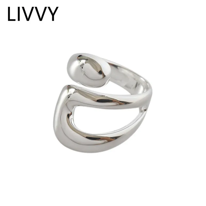 Кольца LIVVY женские гладкие в Корейском стиле, винтажные геометрические ювелирные украшения ручной работы, цвета золото и серебро, свадебные ювелирные изделия
Кольца LIVVY женские гладкие в Корейском стиле, винтажные геометрические ювелирные украшения ручной работы, цвета золото и серебро, свадебные ювелирные изделия