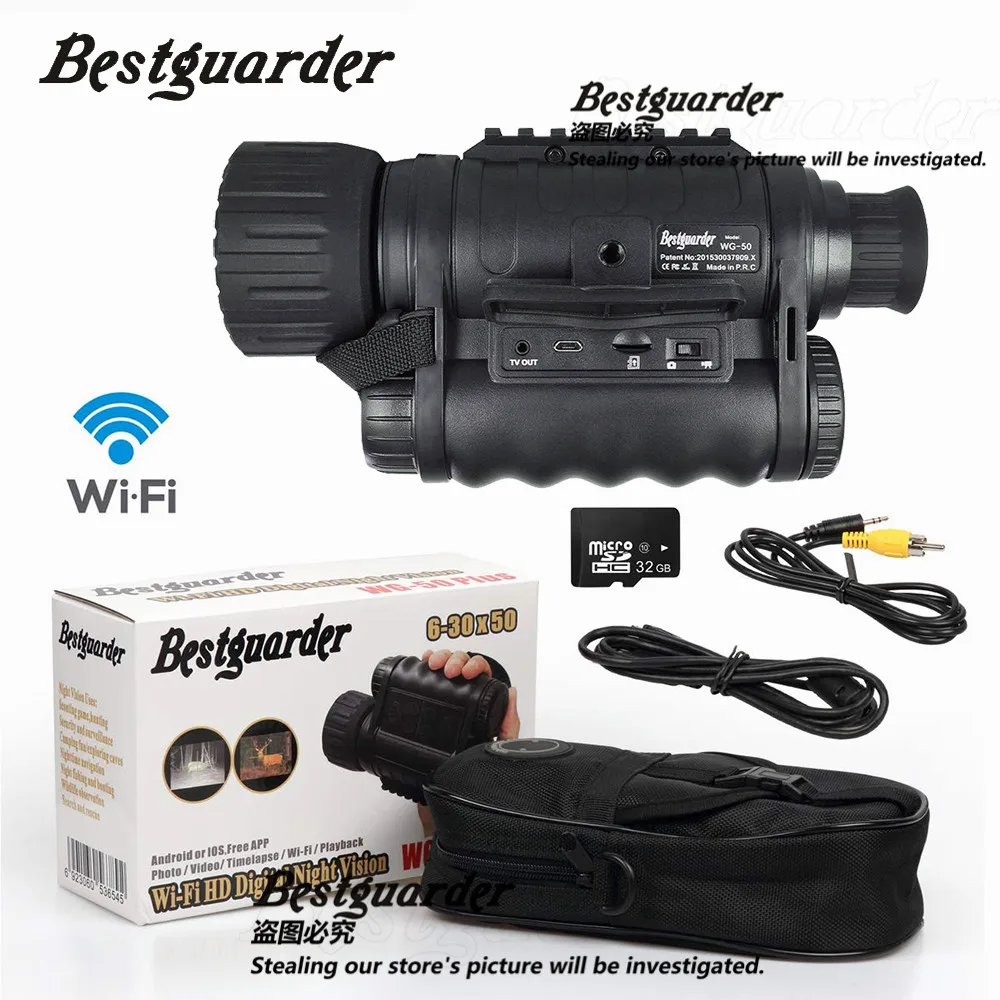 Инфракрасный монокуляр ночного видения HD с WiF 6-30x50 мм, умное цифровое охотничье снаряжение, может снимать фото 12 Мп, видео 720, футов в полной темноте
Инфракрасный монокуляр ночного видения HD с WiF 6-30x50 мм, умное цифровое охотничье снаряжение, может снимать фото 12 Мп, видео 720, футов в полной темноте