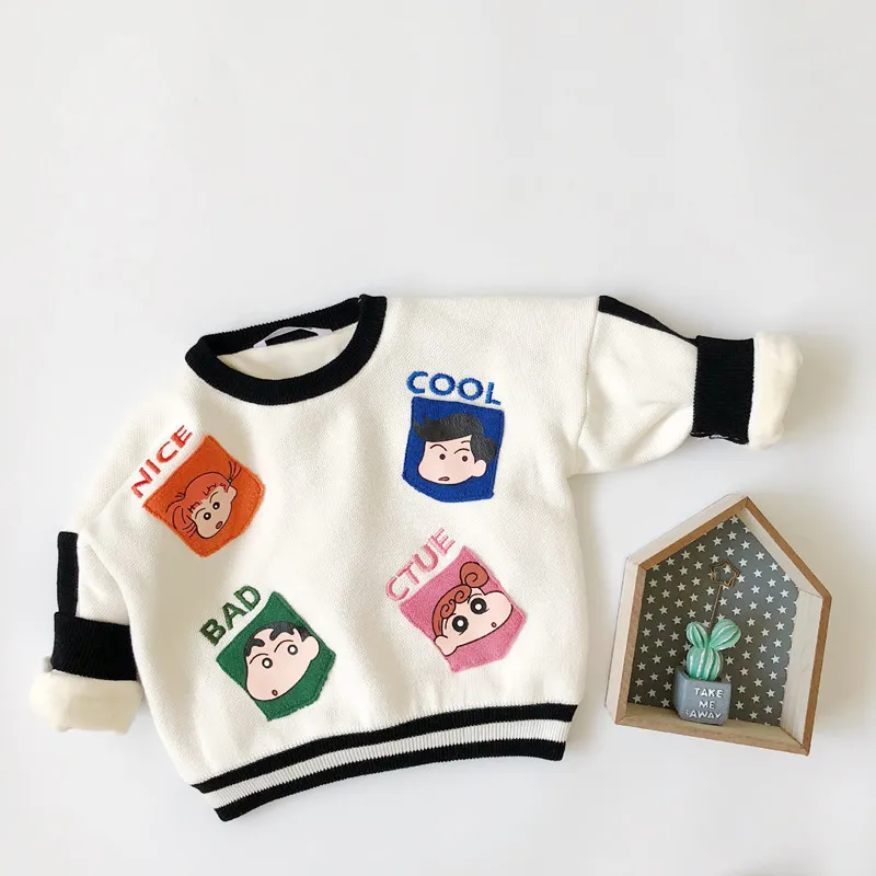 Tonytaobaby Winter New Boys and Girls Cartoon Pocket Printed Knitted Sweater with Plush Warmth
Tonytaobaby Winter New Boys and Girls Cartoon Pocket Printed Knitted Sweater with Plush Warmth