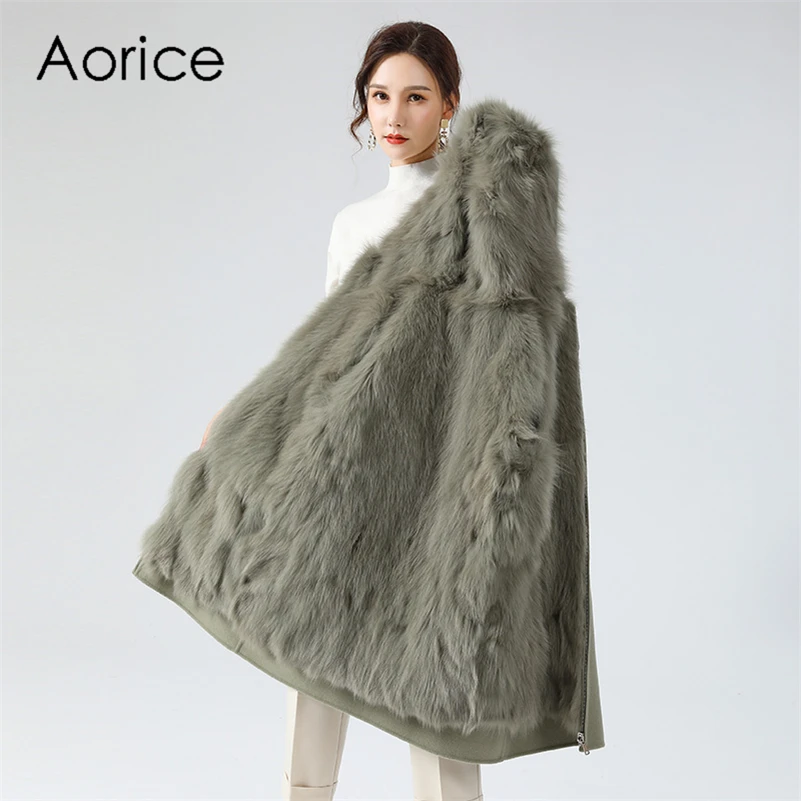 Aorice Women Winter Fox Fur Parka Coat Jacket 2020 New Female Lady Real Fox Fur Liner Thick Trench Coats Jackets Z20136
Aorice Women Winter Fox Fur Parka Coat Jacket 2020 New Female Lady Real Fox Fur Liner Thick Trench Coats Jackets Z20136