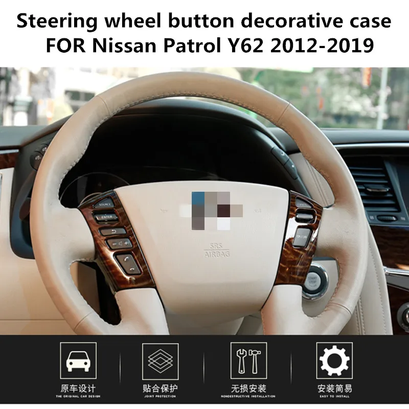 Steering wheel button decorative case FOR Nissan Patrol Y62 2012-2019 Interior modification Patrol Y62 accessories
Steering wheel button decorative case FOR Nissan Patrol Y62 2012-2019 Interior modification Patrol Y62 accessories
