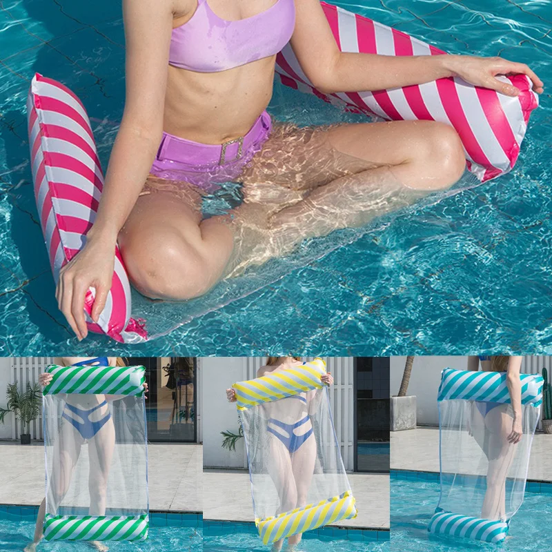 New Stripe Inflatable Pool Floating Chair Water Hammock Adult Pool Floats Lounge Chair Inflatable Mattress Beach Toy 130X 170cm
New Stripe Inflatable Pool Floating Chair Water Hammock Adult Pool Floats Lounge Chair Inflatable Mattress Beach Toy 130X 170cm