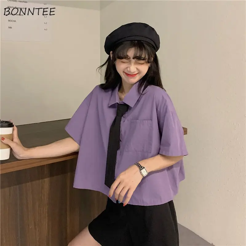 Shirt Women Solid Design Crop Basic Ladies Clothing Loose Simple Office Female Popular Trendy Comfortable All-match Streetwear
Shirt Women Solid Design Crop Basic Ladies Clothing Loose Simple Office Female Popular Trendy Comfortable All-match Streetwear