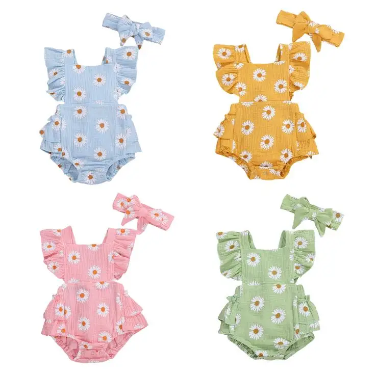 2021 New Baby Girls Bodysuits Sweet Baby Girls Outfit Summer Fly Sleeve Baby Floral Bodysuits Bow Headwear
2021 New Baby Girls Bodysuits Sweet Baby Girls Outfit Summer Fly Sleeve Baby Floral Bodysuits Bow Headwear