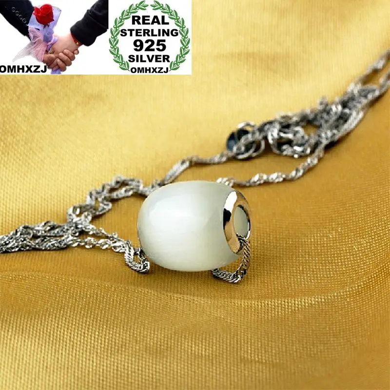 OMHXZJ Wholesale European Fashion Woman Man Party Wedding Gift White Pink Opal 925 Sterling Silver Necklace Pendant Charm CA94
OMHXZJ Wholesale European Fashion Woman Man Party Wedding Gift White Pink Opal 925 Sterling Silver Necklace Pendant Charm CA94