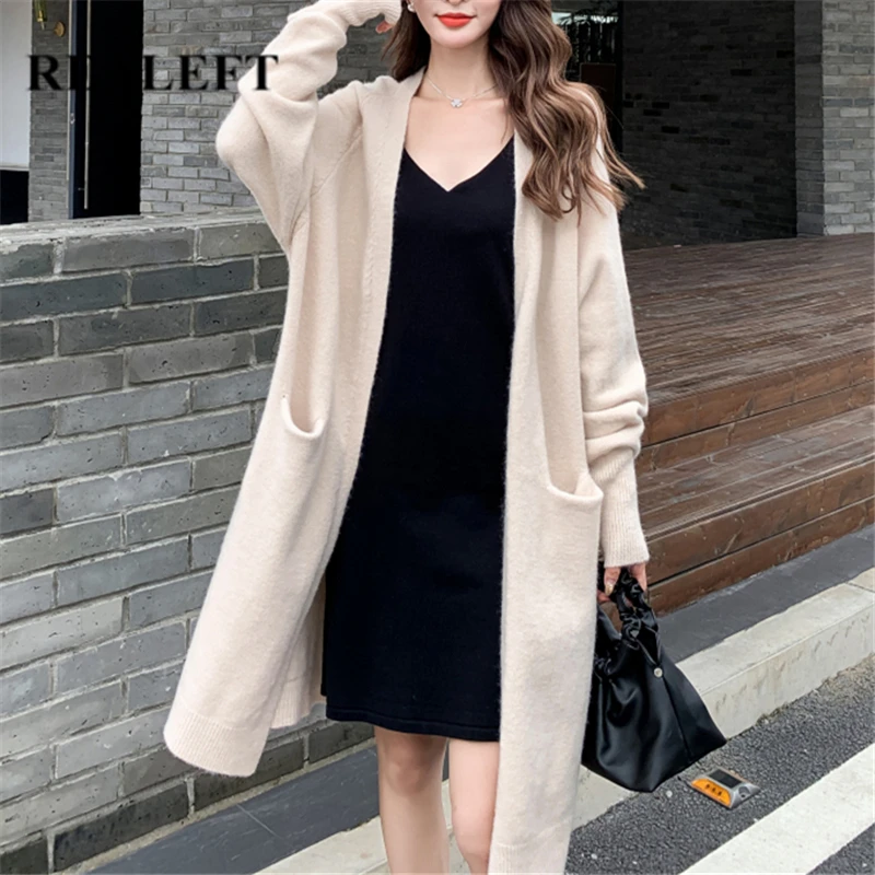 REALEFT 2021 Women's Sweater Cardigan Coat Fashionable Solid Color Long Sleeve Casual Long Outwear Winter Autumn Knitting Coat
REALEFT 2021 Women's Sweater Cardigan Coat Fashionable Solid Color Long Sleeve Casual Long Outwear Winter Autumn Knitting Coat