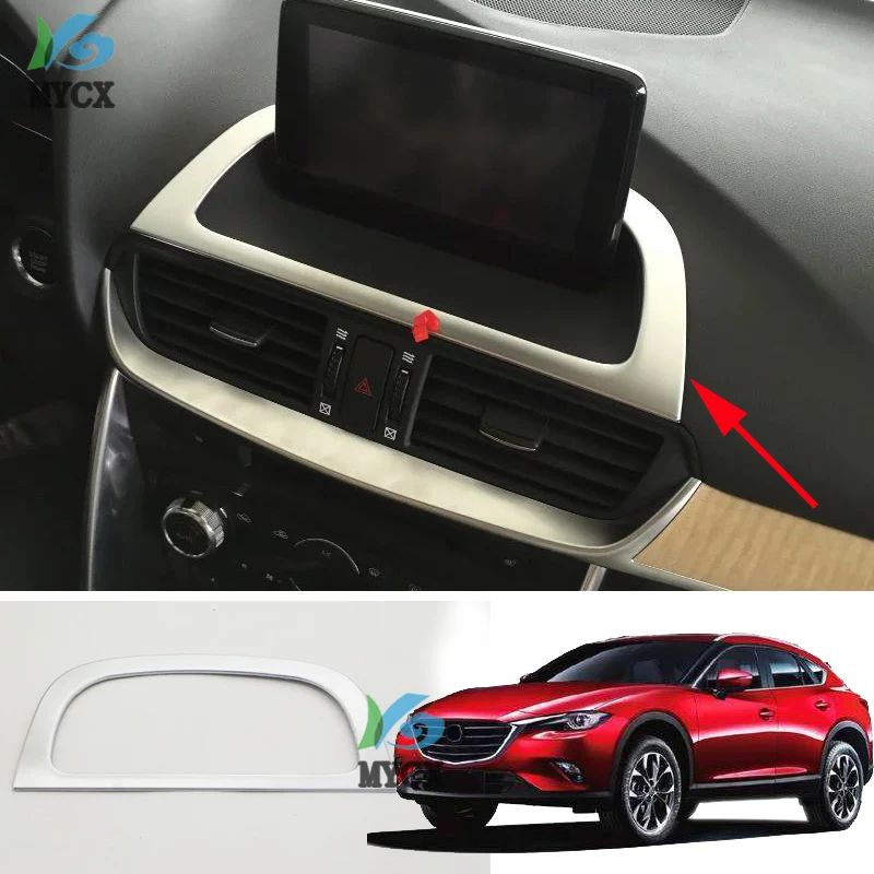 Для Mazda CX-4 CX4 CX 4 2016 2017 2018 Автомобильная центральная консоль навигационная панель Крышка отделка интерьер ABS Хромированная цветная наклейка
Для Mazda CX-4 CX4 CX 4 2016 2017 2018 Автомобильная центральная консоль навигационная панель Крышка отделка интерьер ABS Хромированная цветная наклейка