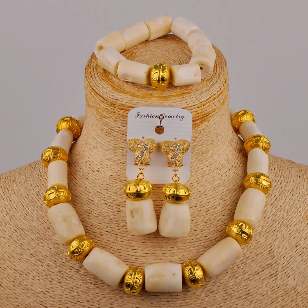 African Wedding White Natural Coral Bead Necklace Wedding Dress Accessories Nigerian Bride Wedding Jewelry Set AU-516
African Wedding White Natural Coral Bead Necklace Wedding Dress Accessories Nigerian Bride Wedding Jewelry Set AU-516