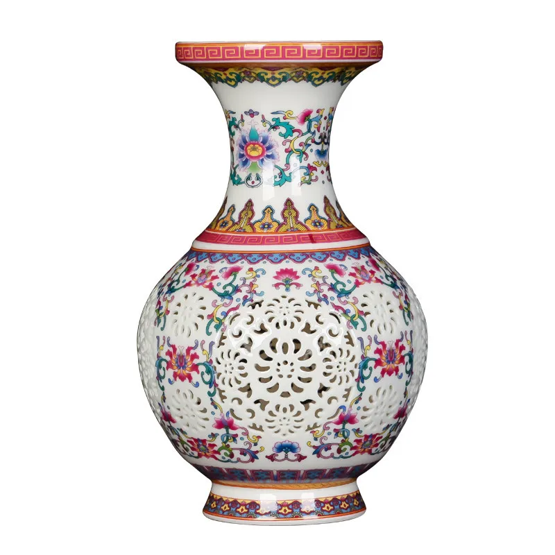 Luxury Chinese-style Palace Restoring Ancient Ways Jingdezhen Pierced White Ceramic Art Vases For Flower Decoration
Luxury Chinese-style Palace Restoring Ancient Ways Jingdezhen Pierced White Ceramic Art Vases For Flower Decoration