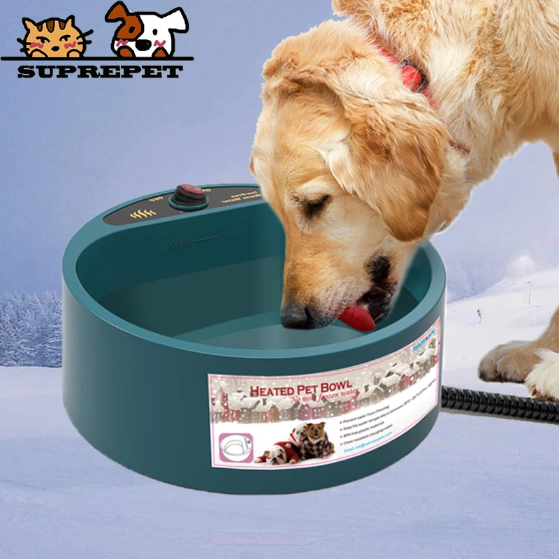 SUPREPET Heated Dog Bowl Puppy Water Bottle Pet Food Feeder Cats Winter Heating Feeding Ontainer Round Pets Acessorios Mascotas
SUPREPET Heated Dog Bowl Puppy Water Bottle Pet Food Feeder Cats Winter Heating Feeding Ontainer Round Pets Acessorios Mascotas
