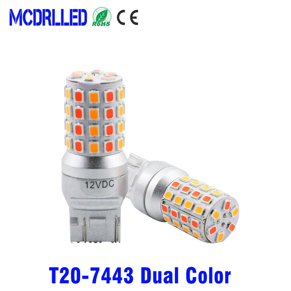 Dual Color 7443 7444 T20 W21/5w Led Light For Lada Kalina Granta Vesta Drl Bulbs 12v White And Yellow 2835 Smd 6W
Dual Color 7443 7444 T20 W21/5w Led Light For Lada Kalina Granta Vesta Drl Bulbs 12v White And Yellow 2835 Smd 6W