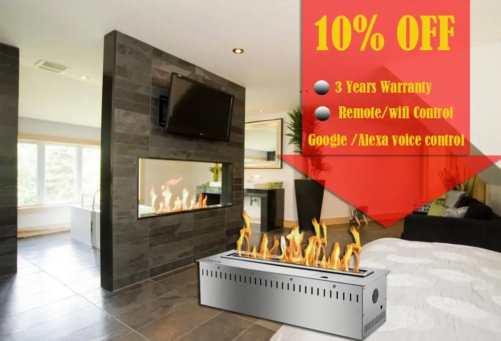Inno living 30 inch indoor insert remote fireplace stainless steel smart ethanol burner
Inno living 30 inch indoor insert remote fireplace stainless steel smart ethanol burner