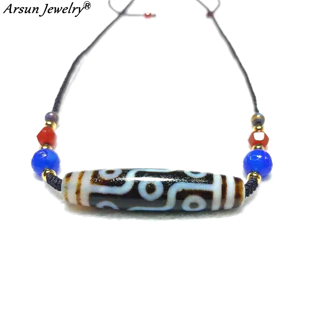 Tibetan Black&White 9 Eyes Beads Totem DZI Red/Blue Agate Beads S925 Accessories Adjustable Ladies Short Necklace Free Shipping
Tibetan Black&White 9 Eyes Beads Totem DZI Red/Blue Agate Beads S925 Accessories Adjustable Ladies Short Necklace Free Shipping