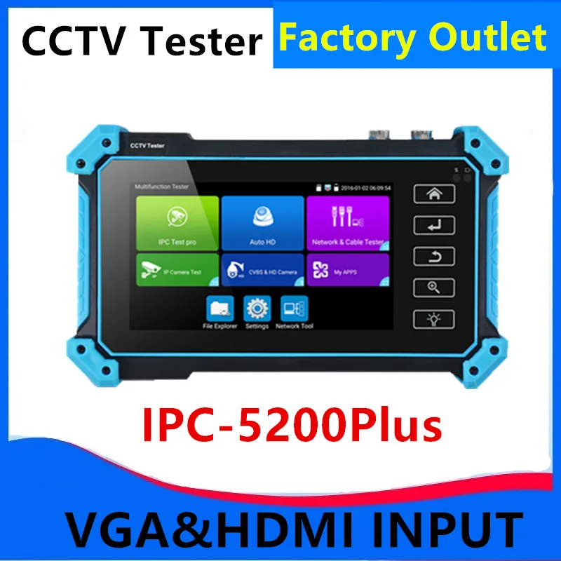 CCTV Tester IPC-5200Plus IP Camera Tester Full 8MP IP CVI TVI AHD SDI Analog 6 IN 1 VGA 4K HDMI Input WIFI POE
CCTV Tester IPC-5200Plus IP Camera Tester Full 8MP IP CVI TVI AHD SDI Analog 6 IN 1 VGA 4K HDMI Input WIFI POE