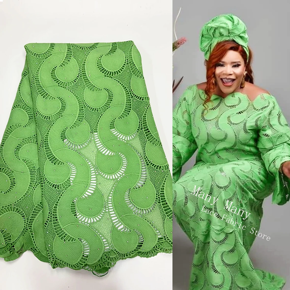 Wholesale Dry Lace With Stones 2024 High Quality African Nigerian Wedding Bride Dress Material Green Swiss Voile Cord Fabrics
Wholesale Dry Lace With Stones 2024 High Quality African Nigerian Wedding Bride Dress Material Green Swiss Voile Cord Fabrics