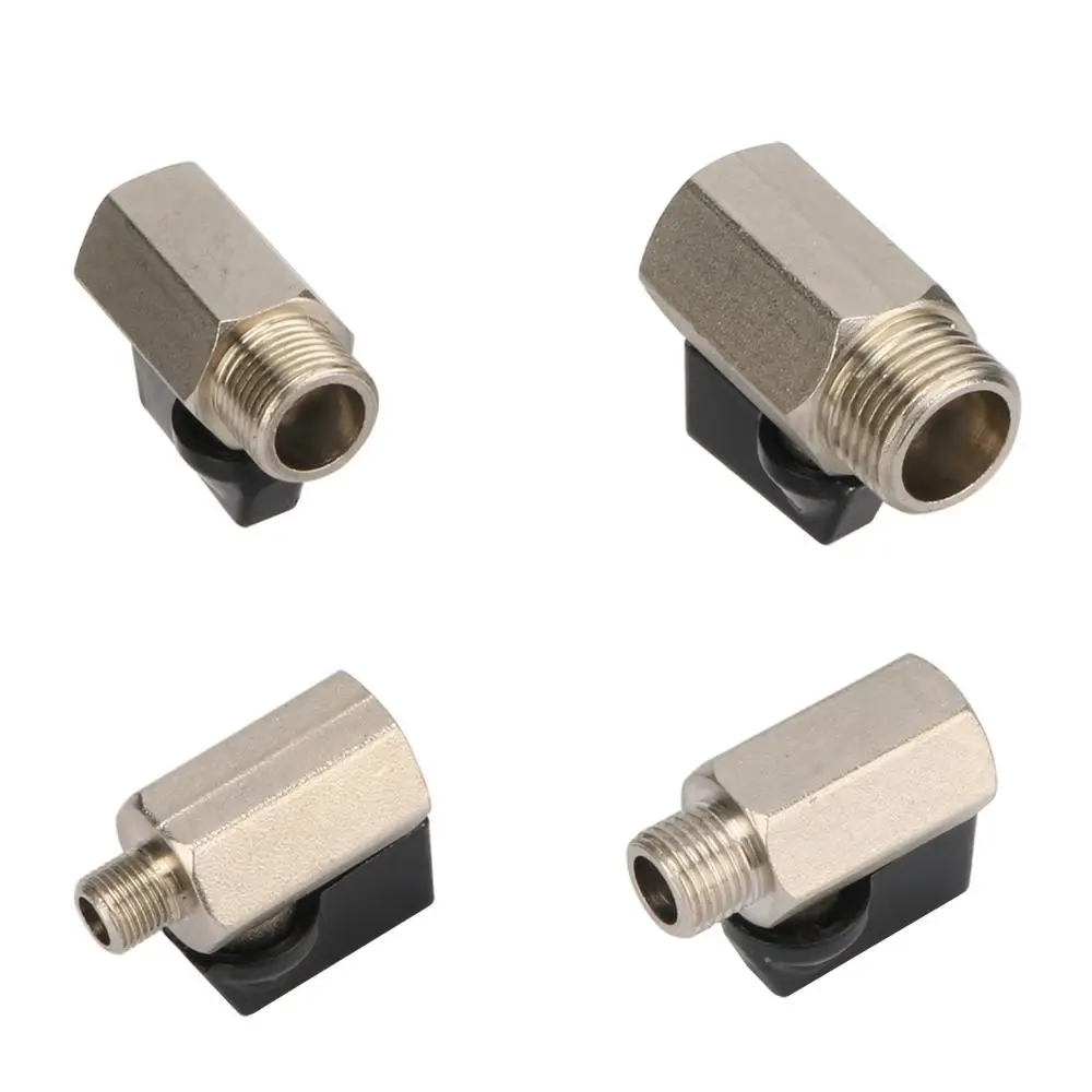 1/8 "1/4" 3/8 "1/2" резьбовой мини латунный шаровой кран BSP Мужской и женский запорный клапан садовые аксессуары для орошения 1 шт
1/8 "1/4" 3/8 "1/2" резьбовой мини латунный шаровой кран BSP Мужской и женский запорный клапан садовые аксессуары для орошения 1 шт