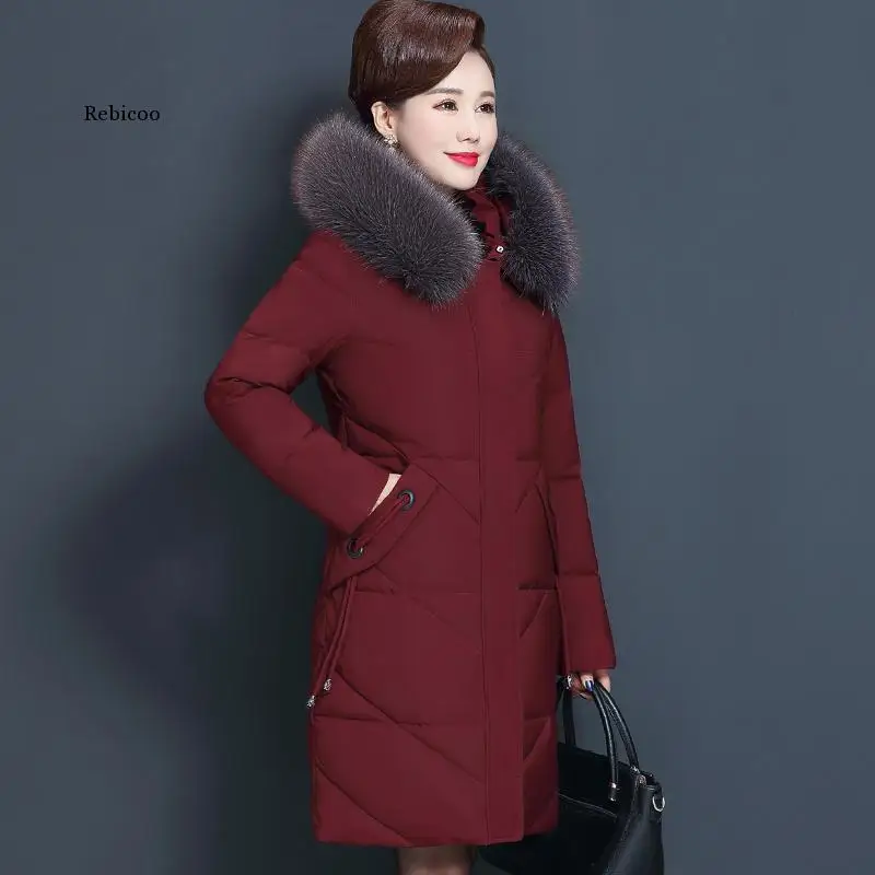 Womens Winter Jackets Hooded Mom Overcoat Thick Parkas Cotton Female Jacket Winter Coats Warm Long Parka
Womens Winter Jackets Hooded Mom Overcoat Thick Parkas Cotton Female Jacket Winter Coats Warm Long Parka