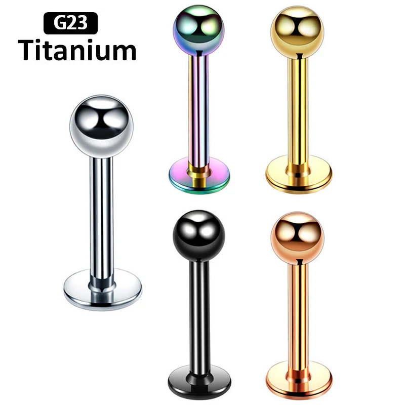 1PS G23 Titanium Lip Piercing Women/man Anti-allergic Ear Studs Classic Labret Lip Rings Tragus Helix Lobe Body Jewelry Earrings
1PS G23 Titanium Lip Piercing Women/man Anti-allergic Ear Studs Classic Labret Lip Rings Tragus Helix Lobe Body Jewelry Earrings