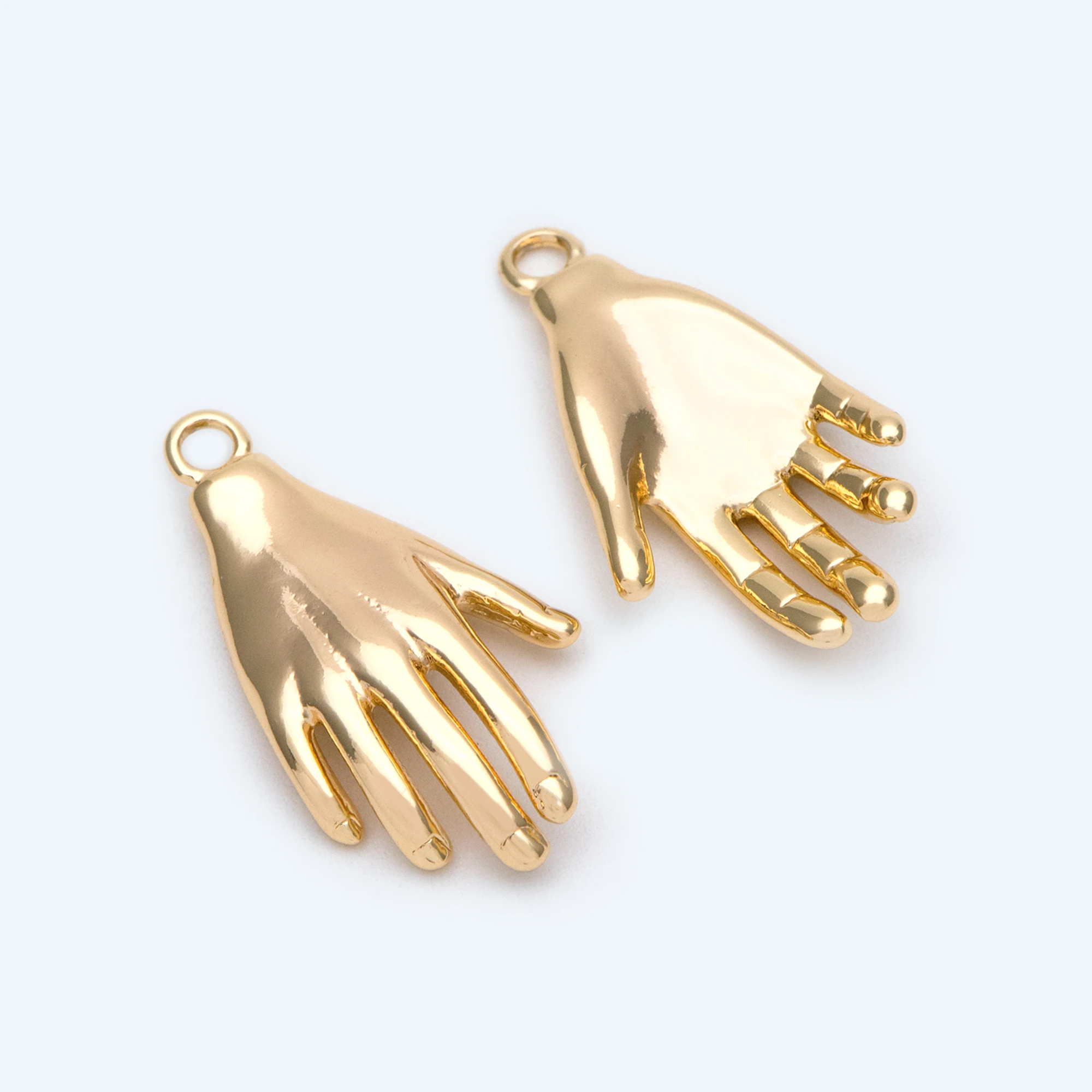 4pcs Gold Plated Brass Hand Pendants, Earring Charm Findings, Jewelry Making Diy Material Supplies (GB-2411)
4pcs Gold Plated Brass Hand Pendants, Earring Charm Findings, Jewelry Making Diy Material Supplies (GB-2411)