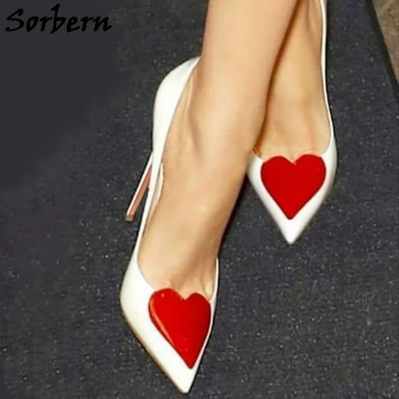 Sorbern Red Heart Women Pumps High Heel Stilettos Slip On Size 10 Womens Shoes Custom Colors Pointed Toe Women Heels
Sorbern Red Heart Women Pumps High Heel Stilettos Slip On Size 10 Womens Shoes Custom Colors Pointed Toe Women Heels