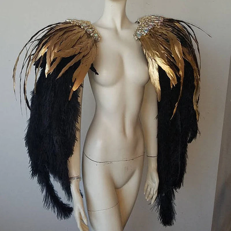 Sexy women Feather Cloak Singer stage show costume DJ gogo club party wear feather coat Ostrich feather shawl cape cosplay wings
Sexy women Feather Cloak Singer stage show costume DJ gogo club party wear feather coat Ostrich feather shawl cape cosplay wings