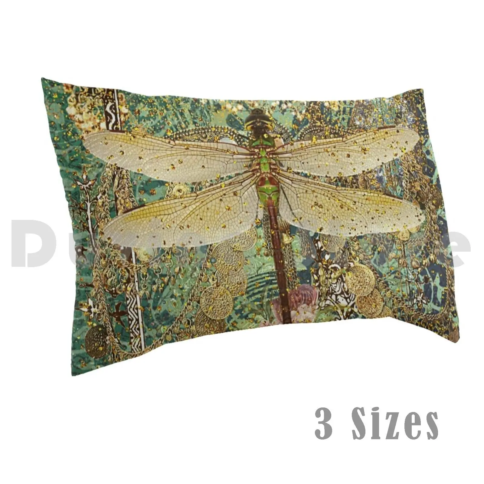 Iridescence Pillow Case 658 Dragonfly Damsel Fly Turquoise Gold Blue Green Jade Baroque Byzantine
Iridescence Pillow Case 658 Dragonfly Damsel Fly Turquoise Gold Blue Green Jade Baroque Byzantine