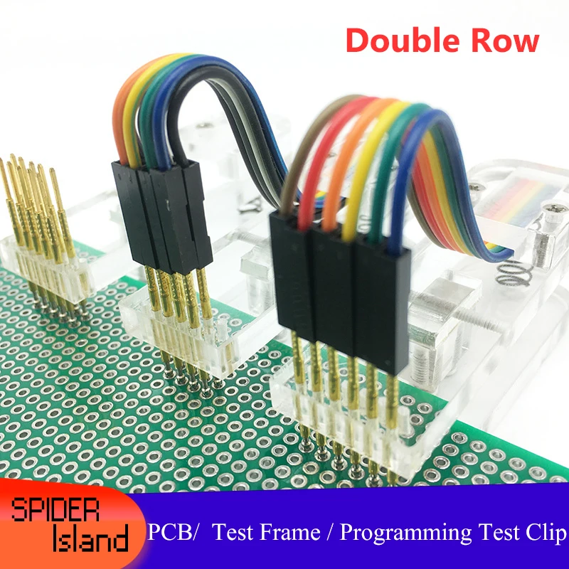 Double Row New PCB Test Clip 2.54 2.0 1.27mm Pitch Test Debugging Programming Fixture JTAG Tool with 30cm Cable
Double Row New PCB Test Clip 2.54 2.0 1.27mm Pitch Test Debugging Programming Fixture JTAG Tool with 30cm Cable