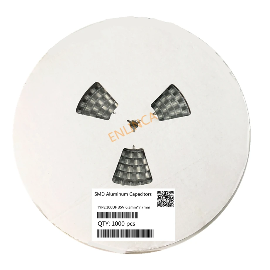 Original 1000pcs 100UF 35V 6.3mm*7.7mm SMD electrolytic capacitor 20%
Original 1000pcs 100UF 35V 6.3mm*7.7mm SMD electrolytic capacitor 20%