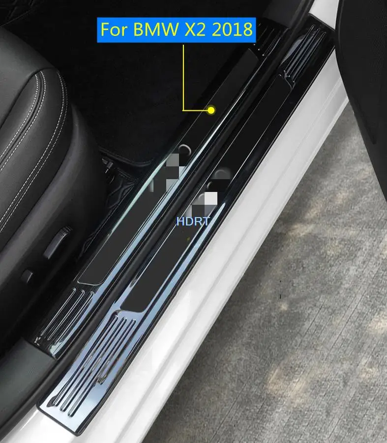For BMW X2 2018 Black Door Sill Scuff Plate Threshold Protective Trim Stainless Steel car accessories 4pcs/set
For BMW X2 2018 Black Door Sill Scuff Plate Threshold Protective Trim Stainless Steel car accessories 4pcs/set