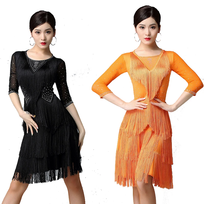 Latin Dance Competition Dress Professional Rumba Practice Clothes Female Sexy Fringe Clothes Tango Samba Dancing Outfit
Latin Dance Competition Dress Professional Rumba Practice Clothes Female Sexy Fringe Clothes Tango Samba Dancing Outfit