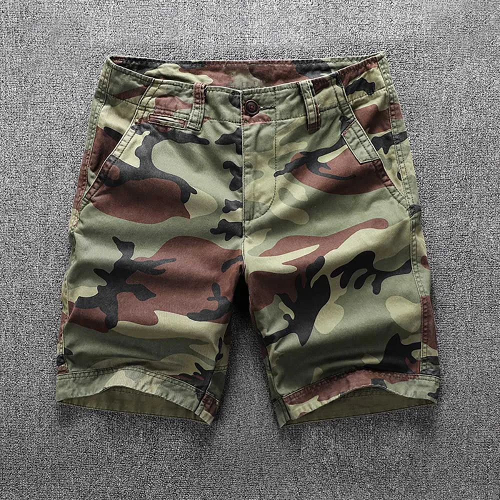 Trendy Camouflage Cargo Shorts Men Casual Pockets Boardshorts Retro Cotton SLIM Shorts Density Shorts Summer Man Clothing
Trendy Camouflage Cargo Shorts Men Casual Pockets Boardshorts Retro Cotton SLIM Shorts Density Shorts Summer Man Clothing