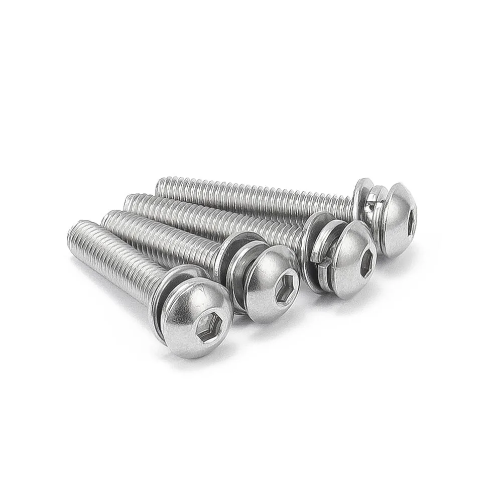1/50x M3 M4 M5 M6 M8 304 A2 Stainless Steel Hexagon Hex Socket Round Head SEM Screw Flat With Washer Spring Gasket Assemble Bolt
1/50x M3 M4 M5 M6 M8 304 A2 Stainless Steel Hexagon Hex Socket Round Head SEM Screw Flat With Washer Spring Gasket Assemble Bolt
