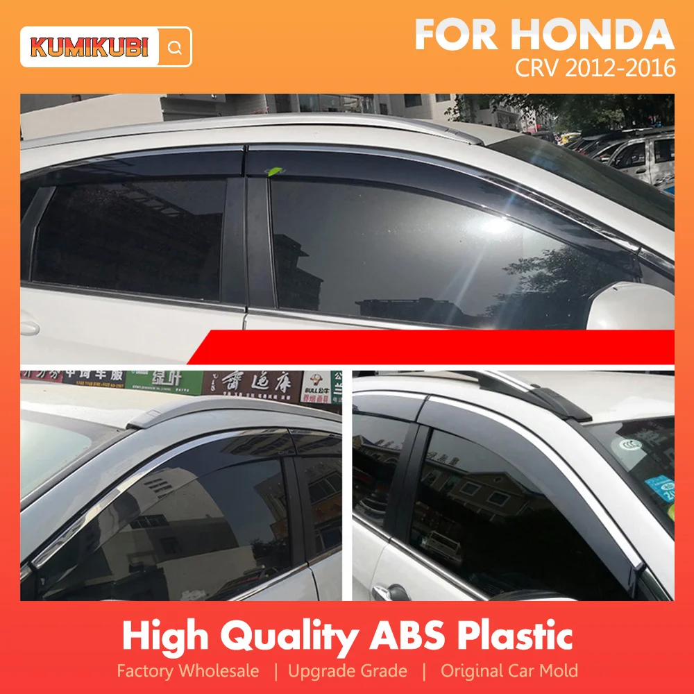 For Honda CRV CR-V 2012-2016 Exterior ABS Plastic Window Visor Awnings Vent Sun Rain Guard Shield Deflector Cover 4Pcs
For Honda CRV CR-V 2012-2016 Exterior ABS Plastic Window Visor Awnings Vent Sun Rain Guard Shield Deflector Cover 4Pcs