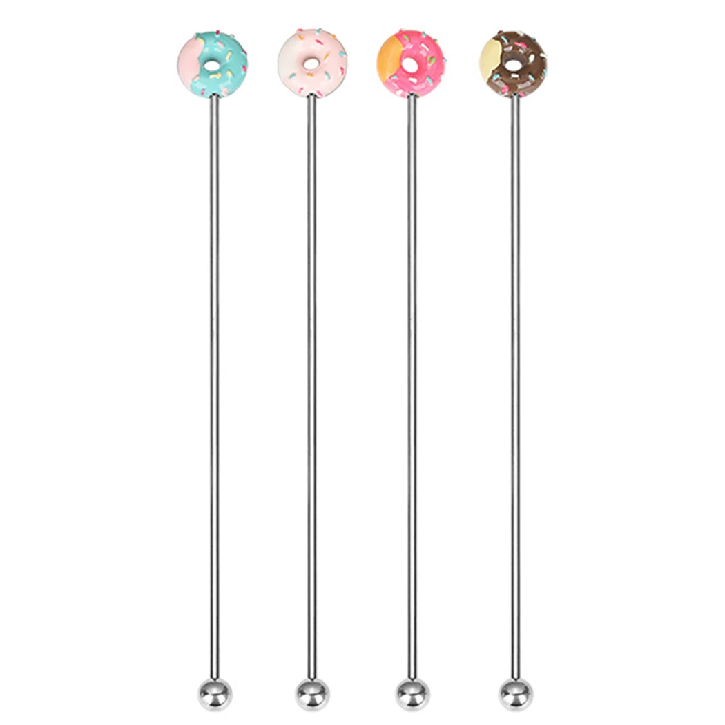 4 Pcs 20cm Stainless Steel Creative Cute Donut Decor Mixing Cocktail Stirrers Sticks for Wedding Party Bar Swizzle
4 Pcs 20cm Stainless Steel Creative Cute Donut Decor Mixing Cocktail Stirrers Sticks for Wedding Party Bar Swizzle