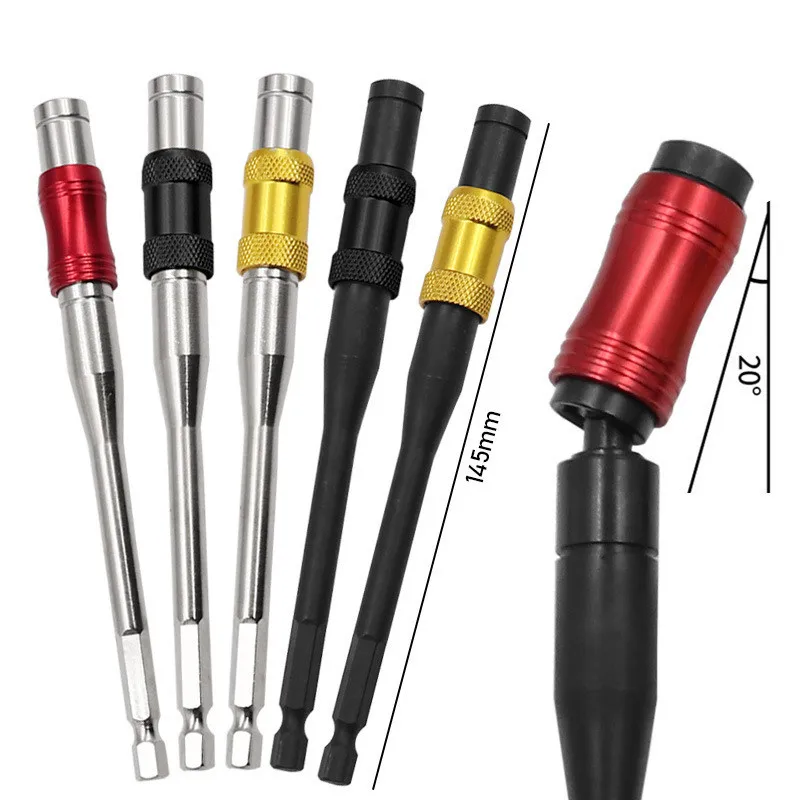 145mm 1/4" Hex Magnetic Screw Drill Tip Locking Bit Quick Change Holder Drive Guide Drill Bit Screwdriver Bit Extension Rod Hot
145mm 1/4" Hex Magnetic Screw Drill Tip Locking Bit Quick Change Holder Drive Guide Drill Bit Screwdriver Bit Extension Rod Hot