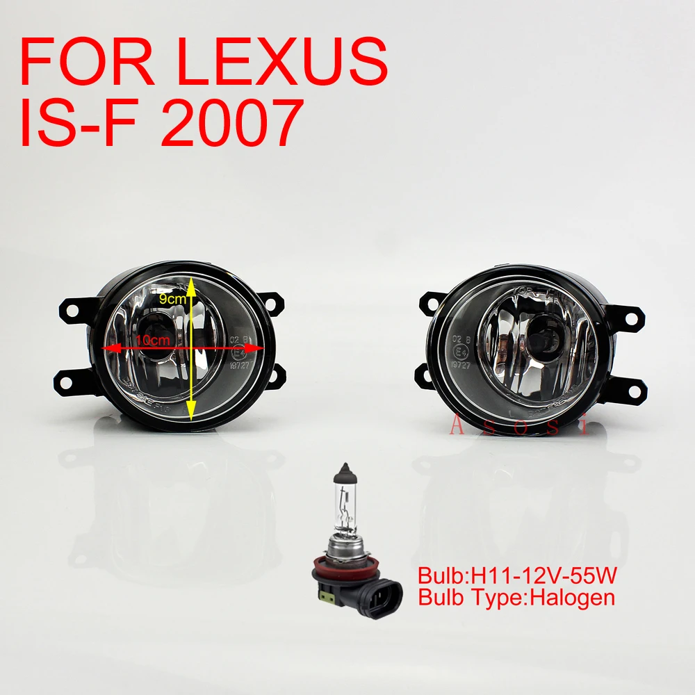 For Lexus IS-F 2007 Clear Fog Lights Driving Lamps Right+Left Side Direct Replacement Pair w/Bulb H11-12V-55W
For Lexus IS-F 2007 Clear Fog Lights Driving Lamps Right+Left Side Direct Replacement Pair w/Bulb H11-12V-55W