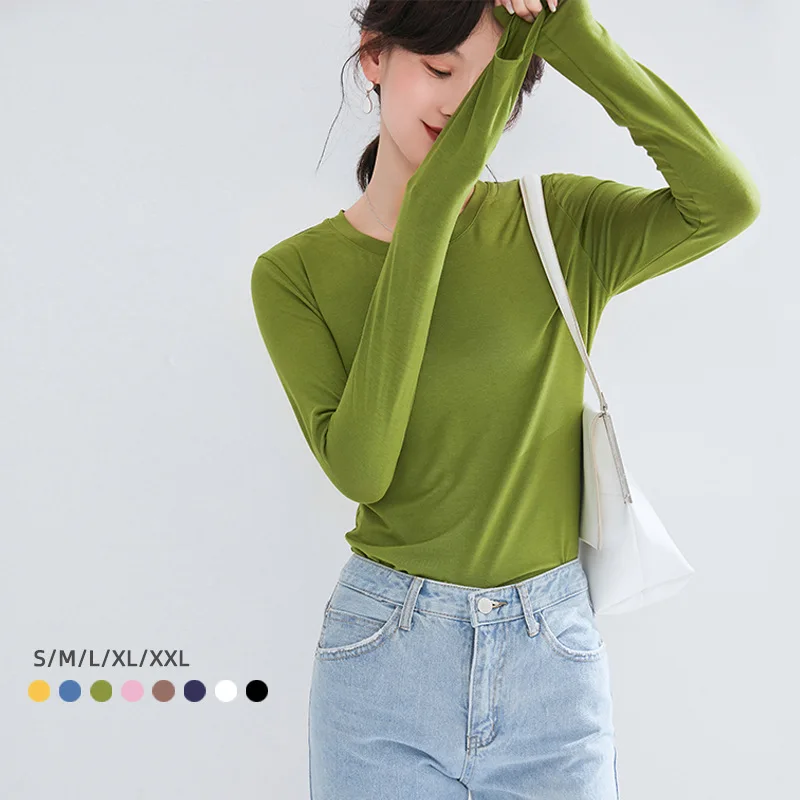 MRMT 2024 Brand New Women's T Shirt Round Neck Pullover T-shirt for Female Long Sleeve Solid Color Leisure Tops T-shirt
MRMT 2024 Brand New Women's T Shirt Round Neck Pullover T-shirt for Female Long Sleeve Solid Color Leisure Tops T-shirt