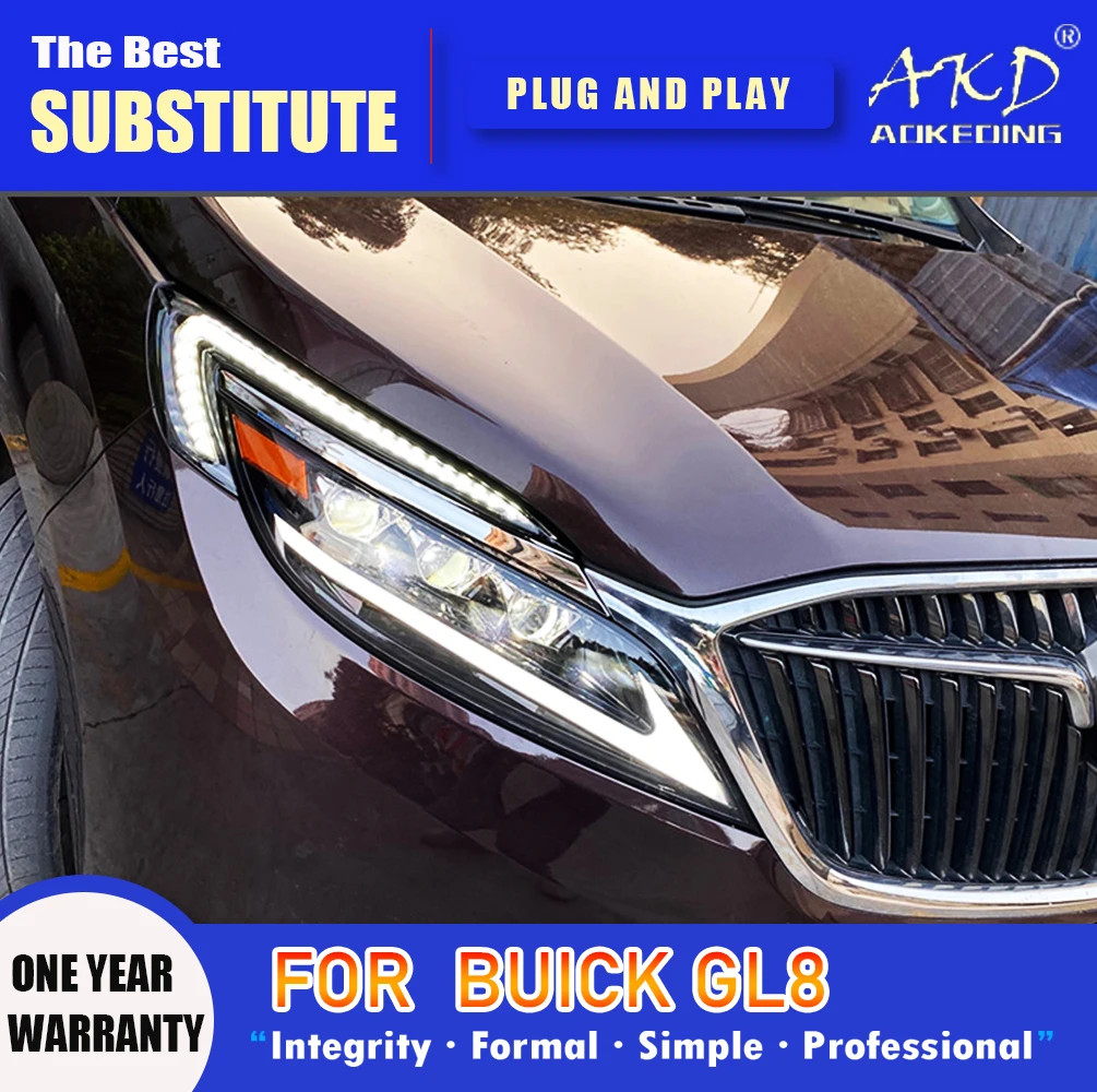 AKD Head Lamp for Opel Buick GL8 LED Headlight 2017-2020 Headlights GL8 DRL Turn Signal High Beam Angel Eye Projector Lens
AKD Head Lamp for Opel Buick GL8 LED Headlight 2017-2020 Headlights GL8 DRL Turn Signal High Beam Angel Eye Projector Lens