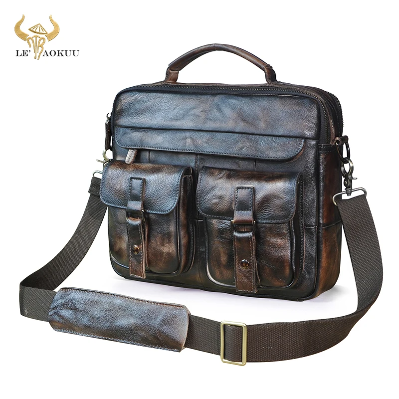 Men Natural Leather Vintage Coffee Design Business Briefcase 13" Laptop Bag Attache Portfolio Maletin Tote Messenger Bag B207
Men Natural Leather Vintage Coffee Design Business Briefcase 13" Laptop Bag Attache Portfolio Maletin Tote Messenger Bag B207