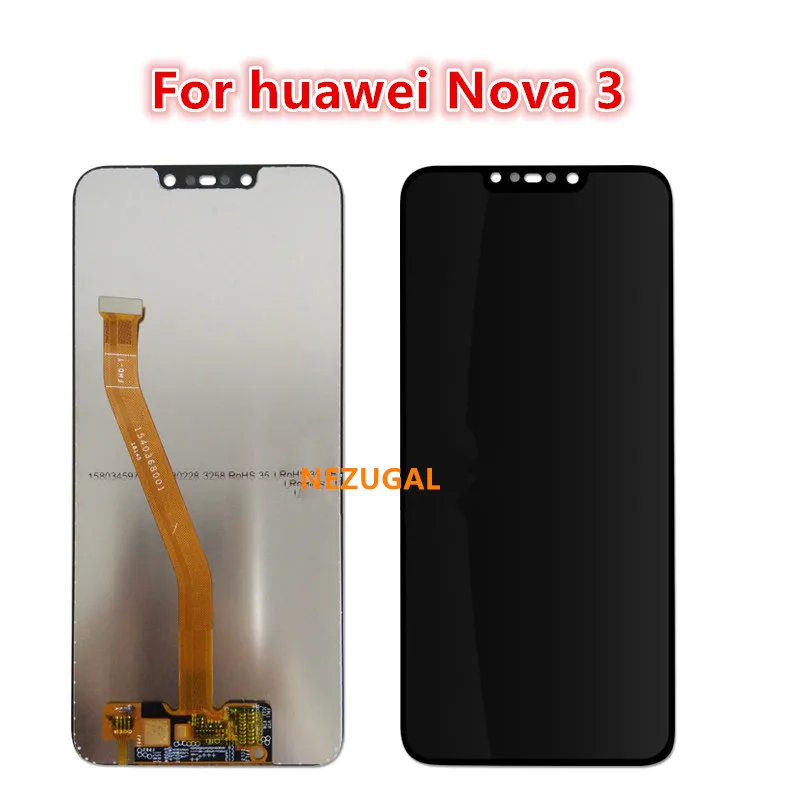 ЖК-дисплей 6,3 дюйма для huawei Nova 3 PAR-AL00, сменный сенсорный экран с цифровым преобразователем в сборе
ЖК-дисплей 6,3 дюйма для huawei Nova 3 PAR-AL00, сменный сенсорный экран с цифровым преобразователем в сборе