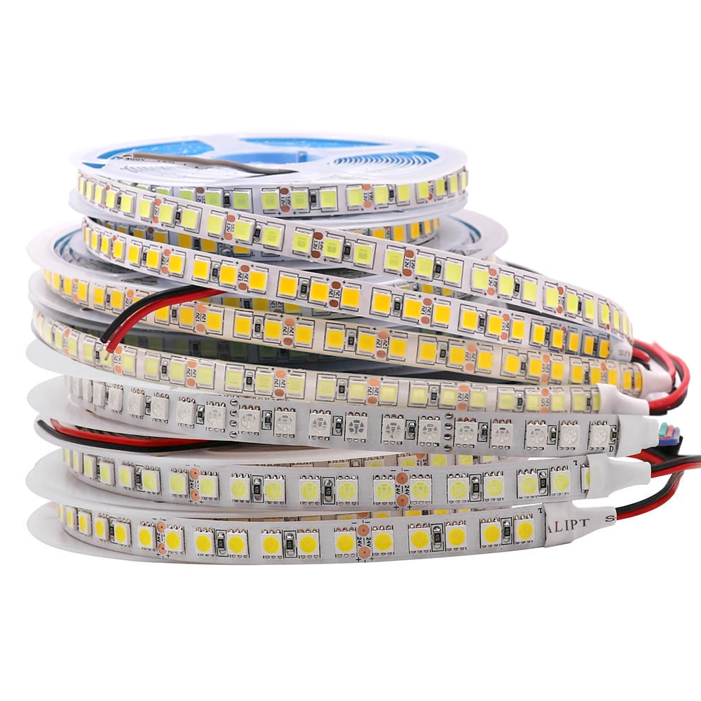 Светодиодная ленсветильник 5054 SMD 5 м, гибкая лента, Диодная RGB 5050, декоративная подсветильник ка, лампа постоянного тока 12 В, 60/120 светодиодов/м, водонепроницаемая светодиодная лента
Светодиодная ленсветильник 5054 SMD 5 м, гибкая лента, Диодная RGB 5050, декоративная подсветильник ка, лампа постоянного тока 12 В, 60/120 светодиодов/м, водонепроницаемая светодиодная лента