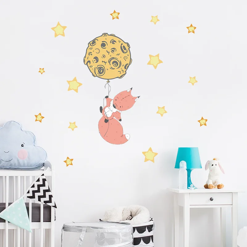 Cartoon Kitten Fox Wall Stickers For Kids Room Wallpaper Home Decor Baby Bedroom Background Decoration Mural Cute Animal Decals
Cartoon Kitten Fox Wall Stickers For Kids Room Wallpaper Home Decor Baby Bedroom Background Decoration Mural Cute Animal Decals